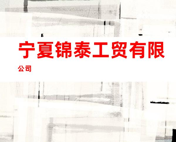 宁夏锦泰工贸有限公司